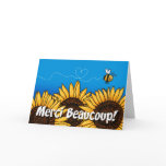 merci beaucoup! (French Thank you card)