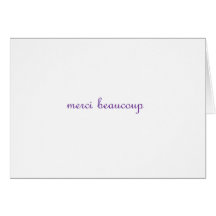 merci beaucoup greeting card