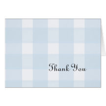 Merci bleu de plaid cartes de vœux