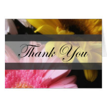 Merci de la marguerite 8 de Gerbera Cartes De Vœux