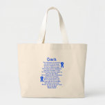 Merci d'entraîneur sacs en toile