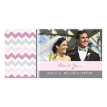 Merci gris rose épousant des cartes photos cartes de vœux avec photo
