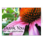 Merci pour l'occasion, Coneflower pourpre Carte De Vœux