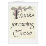 Merci pour prochaine carte de voeux de Jésus