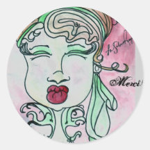 Merci! Sticker Lady No. 7