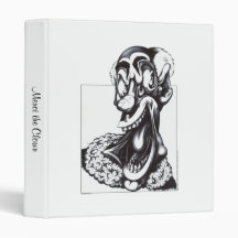 Merci the Clown 3 Ring Binder