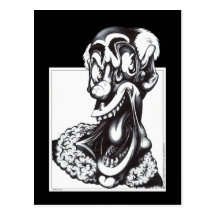 Merci the Clown Post Card