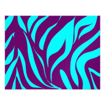 Merci turquoise pourpre de zèbre sur le papier mét carton d'invitation