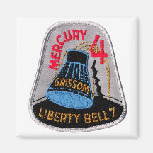 Mercury 4: Liberty Bell 7 Gus Grissom Fridge Magnet