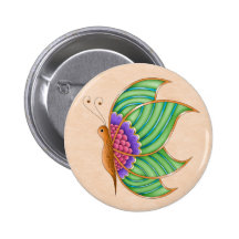 Mercury Butterfly Button
