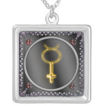 mercury sigil necklace