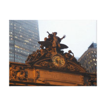 Mercury Statue Grand Central Terminal 2012 Canvas Canvas Print