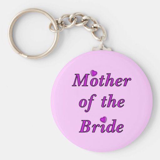 Mère de jeune mariée de l'amour simplement porte-clefs