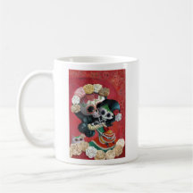 Mère et fille squelettiques mexicaines mug