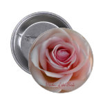 Mère florale du bouton de jeune mariée badge avec épingle