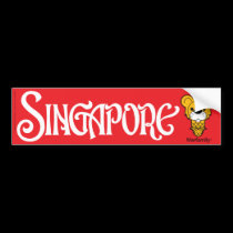 Merfamily® SINGAPORE Bumper Sticker II bumper stickers