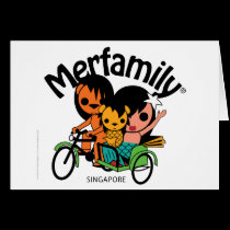 MERFAMILY® Singapore Trishaw cards