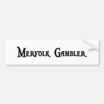 Merfolk Gambler Bumper Sticker