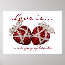 Merging of Hearts Fine Art Poster Print