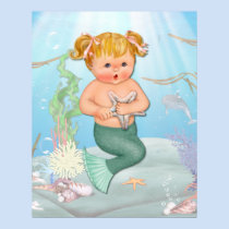 MerGirl  with Starfish posters