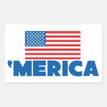 'Merica Rectangle Sticker