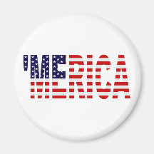 'MERICA US Flag Refrigerator Magnet
