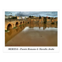 MERIDA - Puente Romano & Muralla Arabe Postales