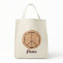 Meringue Peace Pie Tote Bags, Chocolate Peace Sign