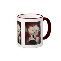 Merlin Meets "Santa and his Reindeer" Coffee Mugs
