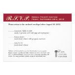 Merlot red business gala event corporate RSVP Custom Announcements