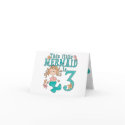 Mermaid 3rd Birthday Invitations cards