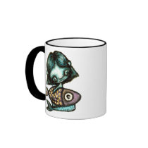 Mermaid-and-fish Mugs