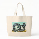 Mermaid and Sea Urchin Canvas Bags