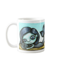 Mermaid and Sea Urchin Mugs