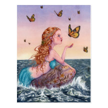 Mermaid Art Postcard - Bring Me Tidings