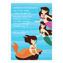Mermaid Birthday Invitation