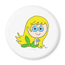 MERMAID - BLONDE FRIDGE MAGNET