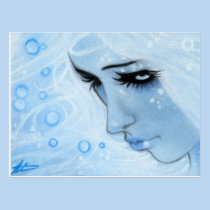 Mermaid Blues Postcard postcards