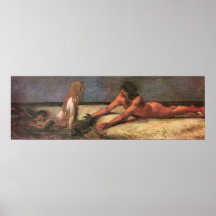 Mermaid by Franz von Stuck Print