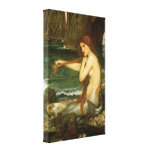 Mermaid by JW Waterhouse, Victorian Mythology Art Gallery Wrapped Canvas