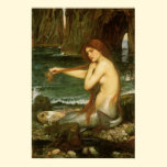 Mermaid by JW Waterhouse, Victorian Mythology Art posters