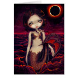"Mermaid Eclipse" Greeting Card cards