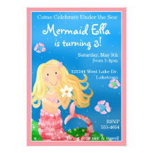Mermaid Garden Invitation