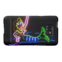 Mermaid in Neon Samsung Galaxy Covers