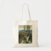 Mermaid in the Pond Canvas Bag