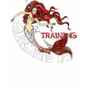 Mermaid in Training, children (redhead) t-shirts