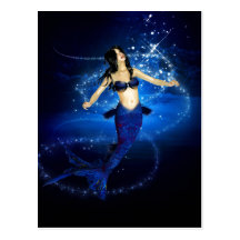 Mermaid Magic Art Postcard