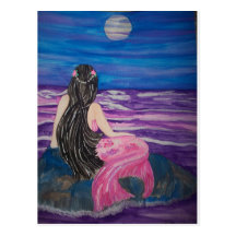 Mermaid Moon Post Cards