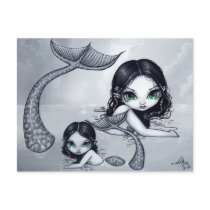 "Mermaid Mother and Child" Postcard
