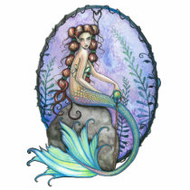 Mermaid Photo Sculpture Ornament by Molly Harrison